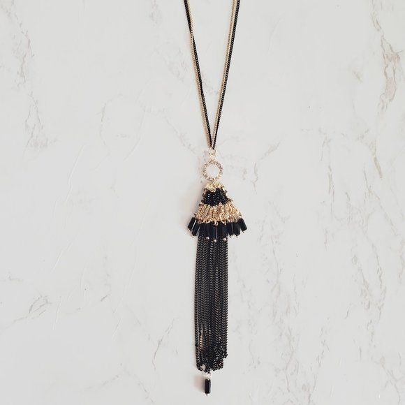 Vacay Vibes black and Gold Necklace - Picture 1 of 2